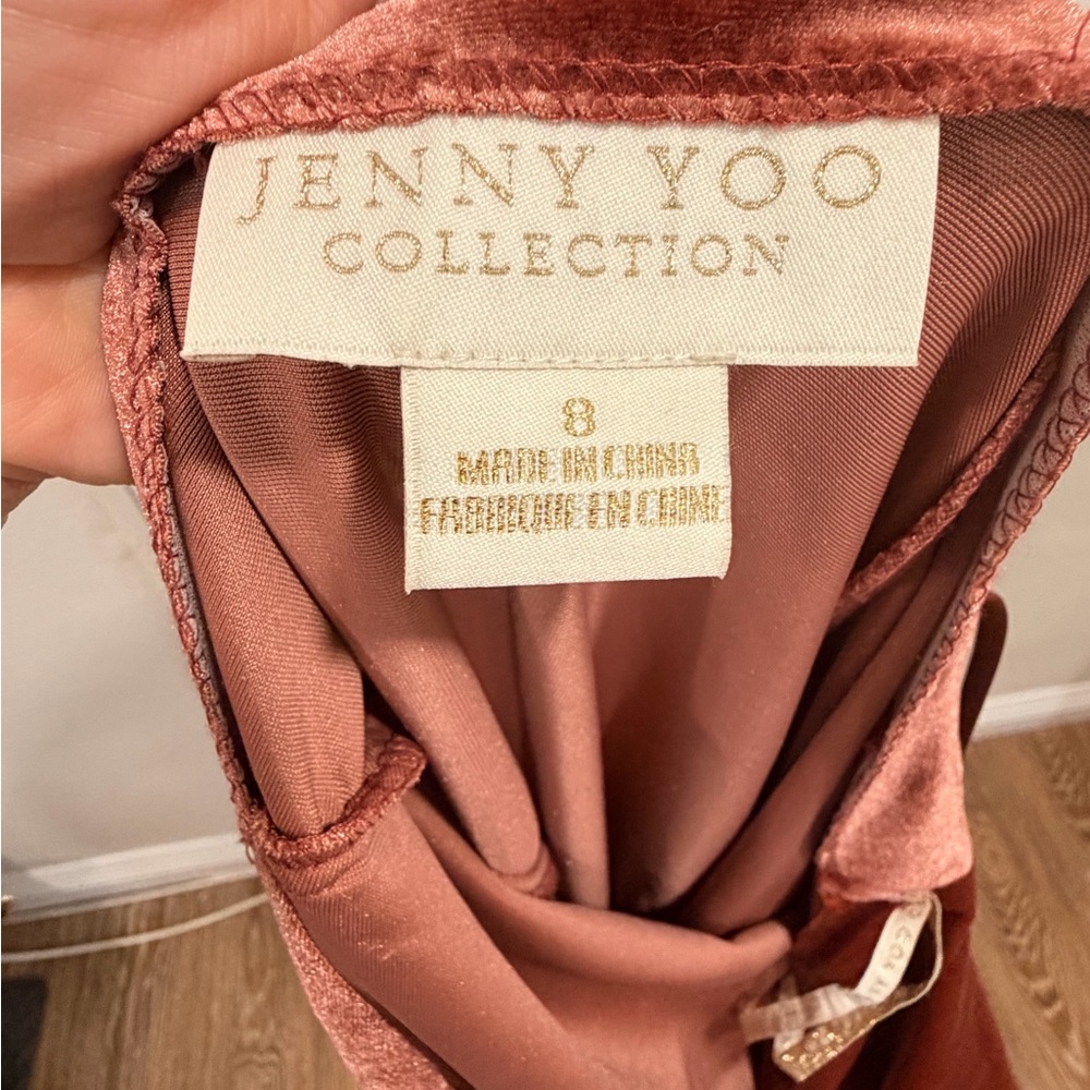 Jenny Yoo BHLDN Cowl Slip Midi Dress in Rust - Picture 5 of 7